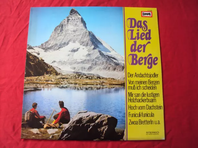 Vinyl LP  -  Das Lied der Berge; Montanara Chor