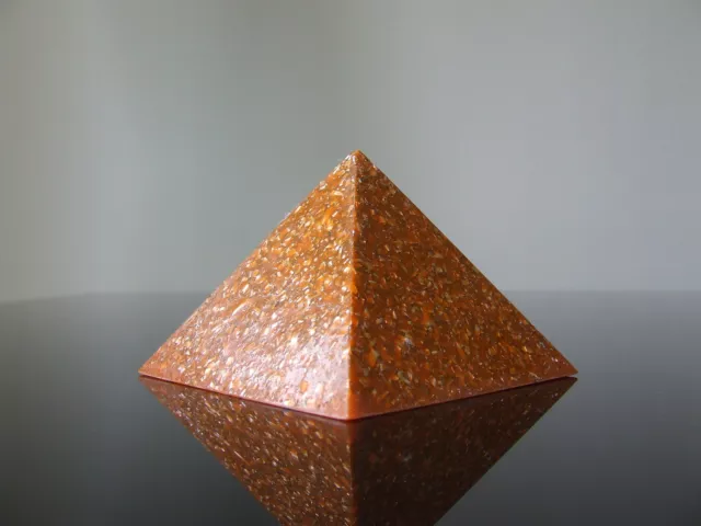 Orgone Quantum Wiccan Large 5" Pyramid LifeForce Spiral Creativity Productivity