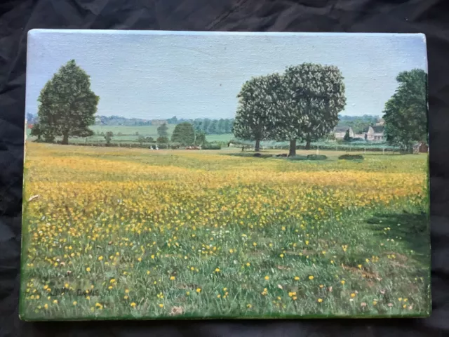 20th century oil painting english school summer landscape