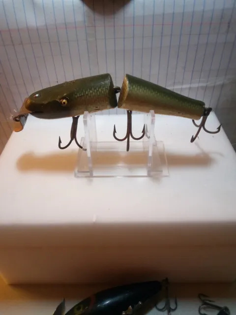 Vintage Wood Creek Chub Pikie  Glass Eye Fishing Lure