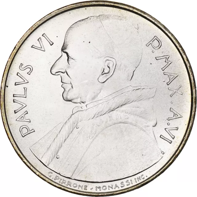 [#1178611] Vatican, Paul VI, 500 Lire, 1968 (Anno VI), Rome, MS, Silver, KM:107