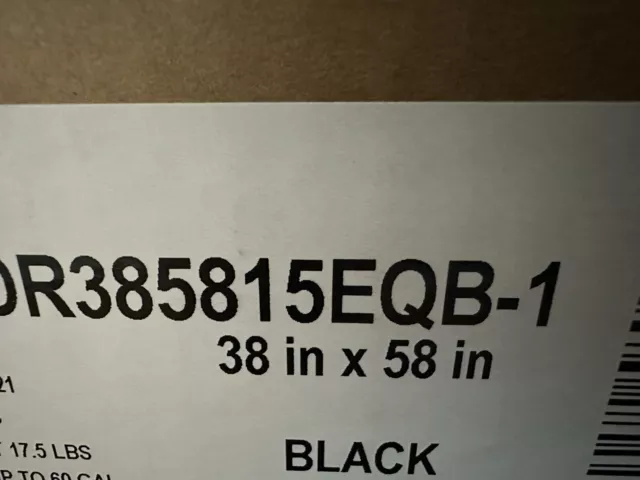 38" x 58" 1.5 Mil Black Low Density 55-60 Gallon Trash Can Bag Liner. 25 Bags