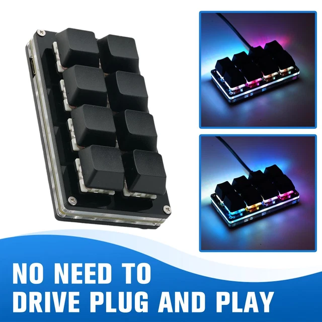 Programmable Usb Keyboard 8 KEYS MECHANICAL Keyboard USB Shortcut Programmable --us Linux For ...