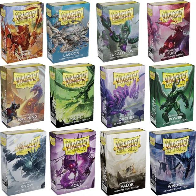 Dragon Shield Dual Matte Small Card Sleeves Matte Japanese Size / Yugioh Sleeves