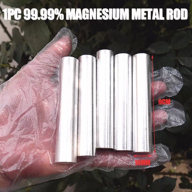 99.99％ Mg Magnesium Metal Rod Bar 16mm x 9cm for Light a Fire Outdoors Survival