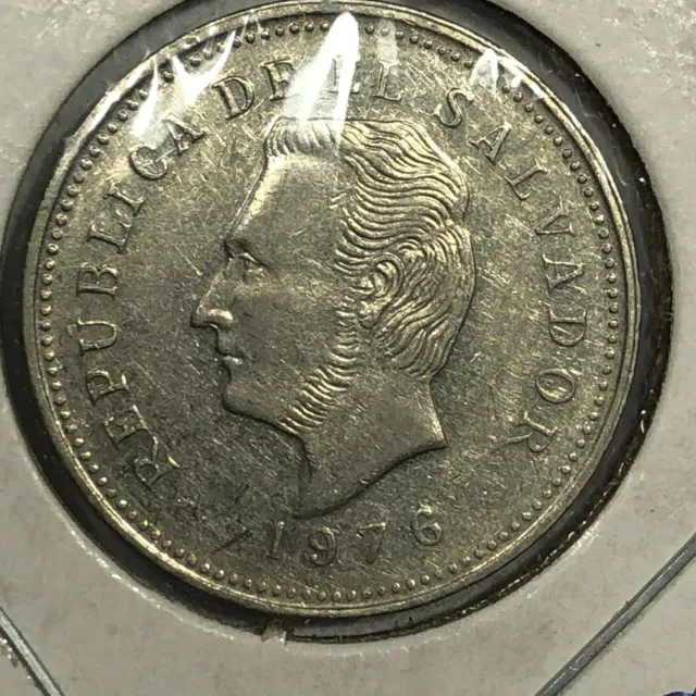 1976 El Salvador 5 Centavos Foreign Coin #2086