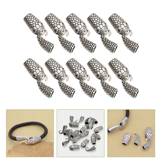 10 PAIRS SNAKE Tail Bracelet Snake Toggle Clasp Bracelet Charm Clasp £9.01 PicClick UK