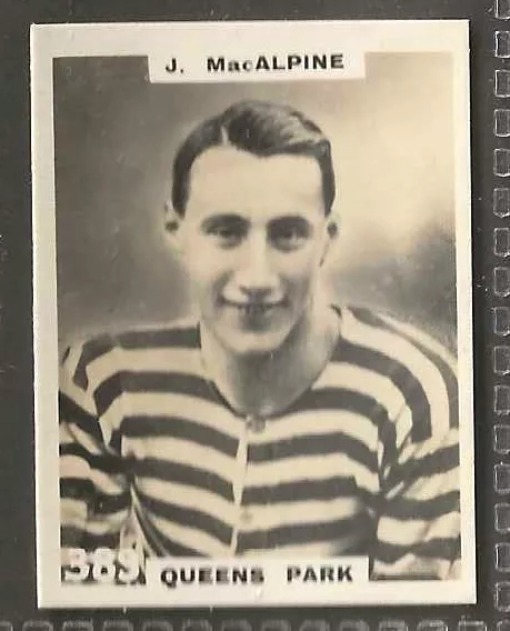 PINNACE FOOTBALL-PINNACE BACK-#0389- QUEENS PARK - J. MacALPINE