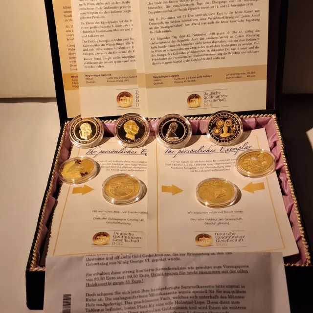 Gold Gedenkausgabe verschiedene Münzen konvolut Sammlung limiterte Auflage RAR
