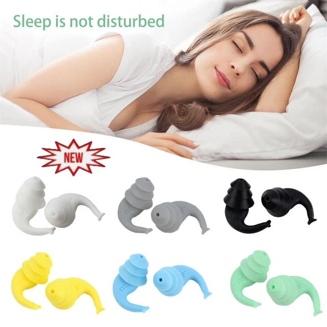 Waterproof Silicone Ear Plugs Noise Cancelling Earplugs Protector Sleep Swim-US