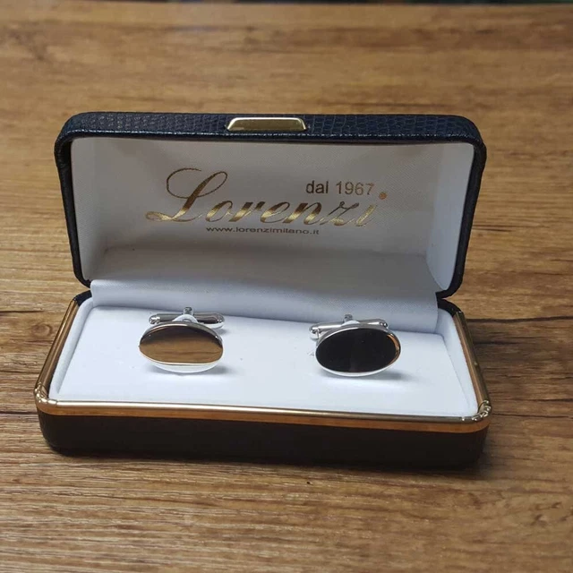 Gemelli da polso argento 925 ovali grandi