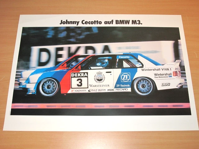 BMW M3 E30 DTM 1992 #7 Fina Johnny Cecotto Tarmac Works 1/64