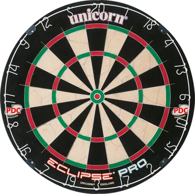 Unicorn Eclipse Pro Dart Board with Ultra Slim Segmentation - 30% Thinner Than
