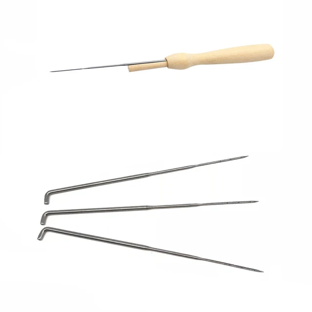 60 piezas Pluma de fieltro Hágalo usted mismo Herramienta de fieltro Bordado Punzón Fieltro Kit de inicio