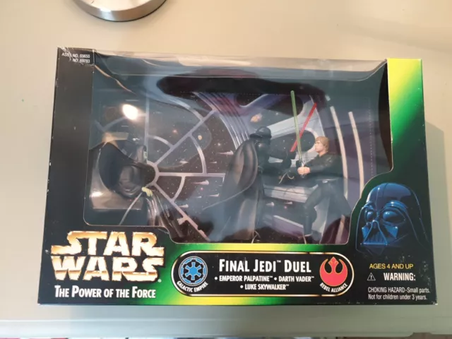 Boxed Star Wars POTF Power of the Force Final Jedi Duell versiegelt Kenner Misb