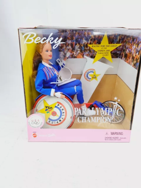NIB PARALYMPIC CHAMPION BECKY Doll Friend of Barbie 1999 Mattel #24662