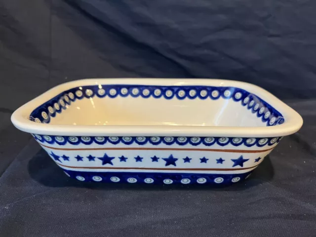 Boleslawiec Polish Pottery Rectangle Serve Bowl