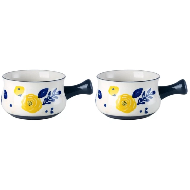 2 pz ciotola per mangime in ceramica tazza da caffè ciotola per integratore alimentare bambino