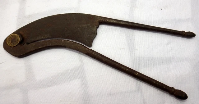 Antique Brass Work Iron Betel Nut Cutter Sarota Hand Crafted Collectible Old