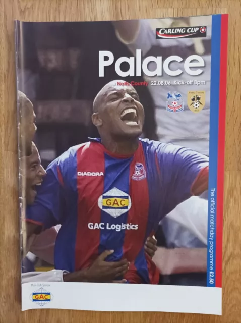 2006/07 -  Crystal Palace v Notts County - Carling League Cup - 22.8.06.