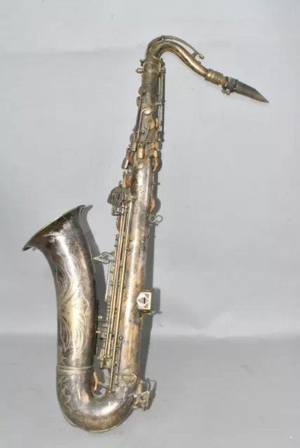 Saxophon Oscar Adler & Co , DOLNET ? Antik Versilbert/h1