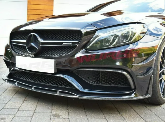 Carbonwurks Mercedes C63 Coupe Kohlefaser Frontspoiler - W205 C Klasse - 2014 +