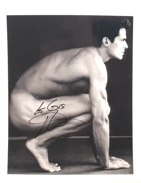 Antonio Sabato Jr Ins Signed Autograph B/W 8.5x11 Photo GENERAL HOSPITAL Nude