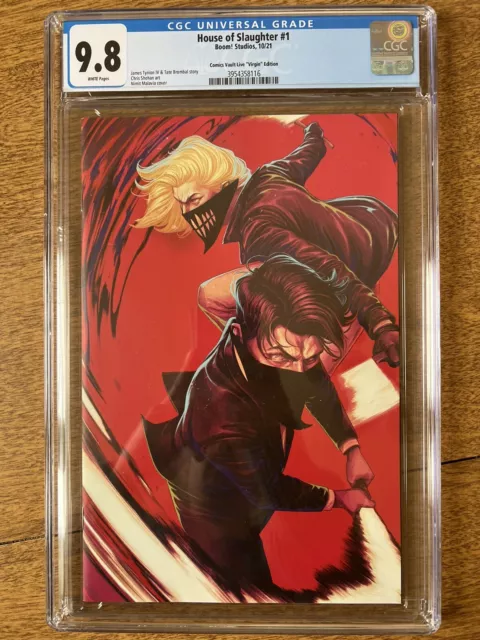 House of Slaughter 1 Comic Vault Live Variant CGC 9.8 Red Cover