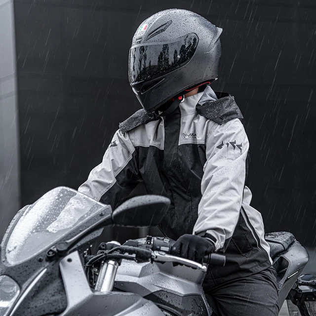 SULAITE Split Rain Coat Traspirante Pioggia Pantaloni Attrezzatura per Equitazione Ciclismo