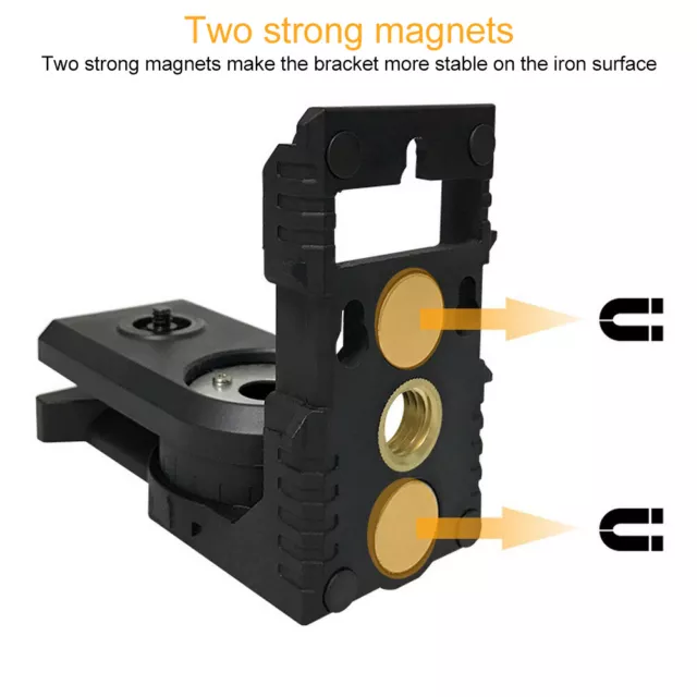 Magnet Wandhalter für Baulaser Wandhalterung Laser Stativ Laserhalterung 180° nw