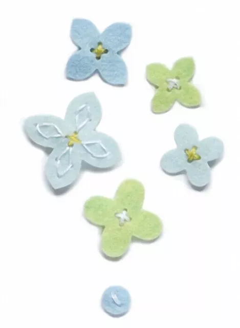 Plush Flower Buttons Craft Die - Memory Box 99412 - Appliqué and more...