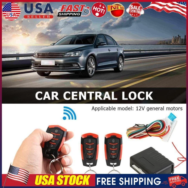 Car Remote Central Door Locking Kit Auto Keyless Entry Alarm System 410/T111