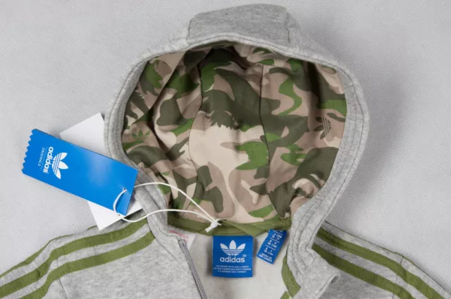 Adidas Originals Trefoil Camo Unisex Kinder Sportanzug Jacke mit Hose Fleece 2