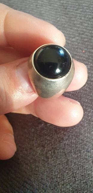 Bague En Argent 925 Et Onyx - Taille 57 - Modèle BA-AR-30 - Marque Délicatement Doux
