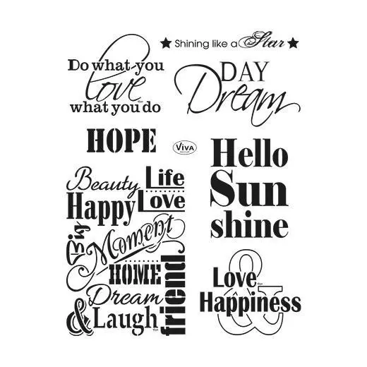 Viva Decor A5 Clear Stamps - Quotes 1 #142