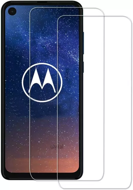 2x (Pack)PELLICOLA VETRO TEMPERATO per MOTOROLA MOTO G8 ANTIURTO SCHERMO VETRO