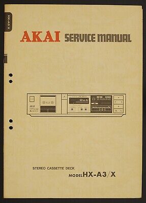 Original Service Manual Akai stereo cassette Deck hx-m5 