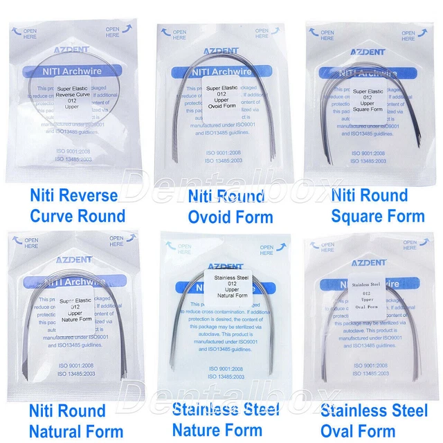 Dental Orthodontic Super Elastic Niti Round Natural Form