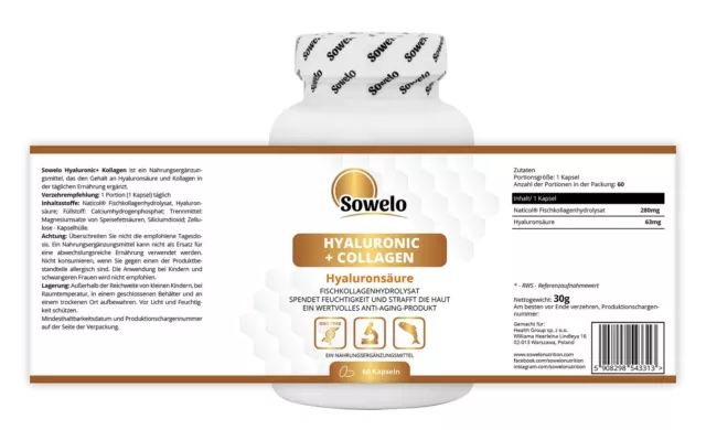 SOWELO HYALURONSÄURE + COLLAGEN NatiCol ANTI AGING HAUTHYDRATION 2