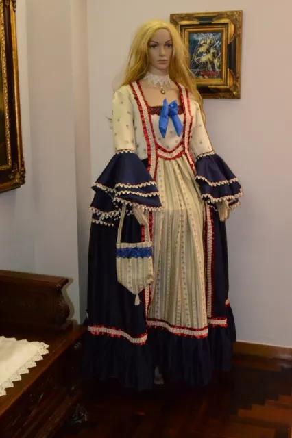 Abito Storico Costume di Scena Abito d'Epoca 1700 Veneziano