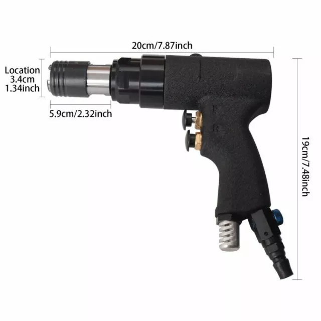 Pneumatic Portable Tapping Machine Air Drill Tapper 400 RPM w/ 6 Chucks M3-M12