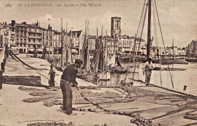 DÉP17/ LA ROCHELLE les quais CPA 