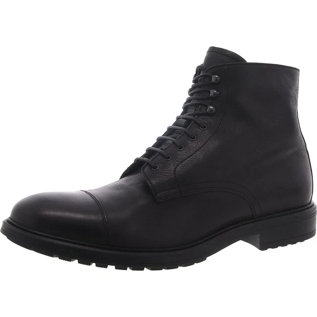 TO BOOT NEW York Mens Black Combat & LaceUp Boots Shoes 11 Medium (D