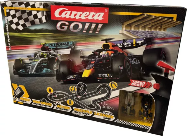 Autorennbahn Carrera® GO - Max Performance Formel 1 Mercedes Red Bull
