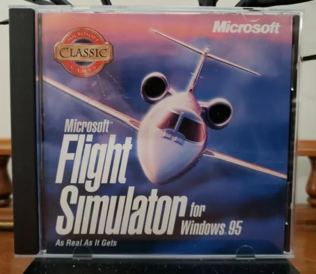 MICROSOFT FLIGHT SIMULATOR Windows 95 PC 1996 Vintage Software, Disc ...