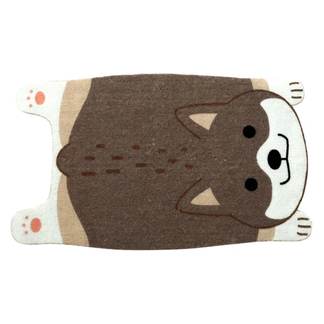 Tappetino da pavimento cartone animato stuoia creativo adorabile cuscino da pavimento antiscivolo