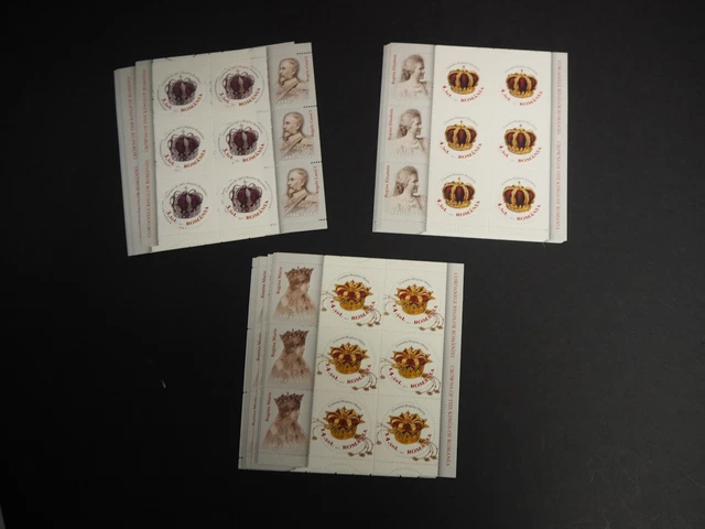 Rumänien 2013, KB Serie "Kronen" **/MNH, MiNr. 6682/84 KB (10), ME 900,-