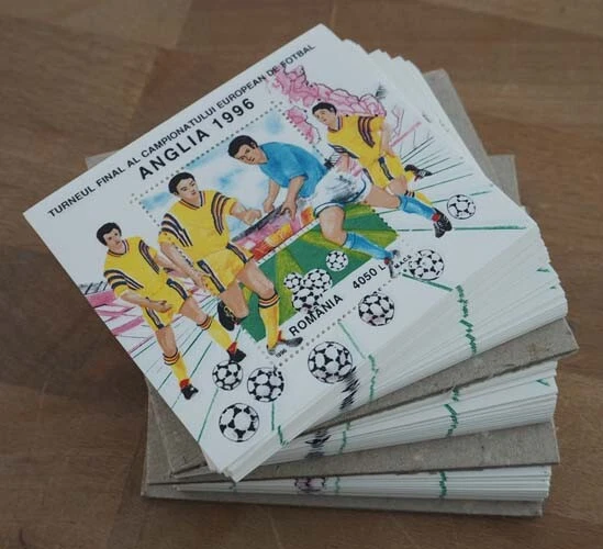 1996 Rumänien; 300 Blocks Fußball-WM, postfrisch/MNH, Bl. 300, ME 900,-