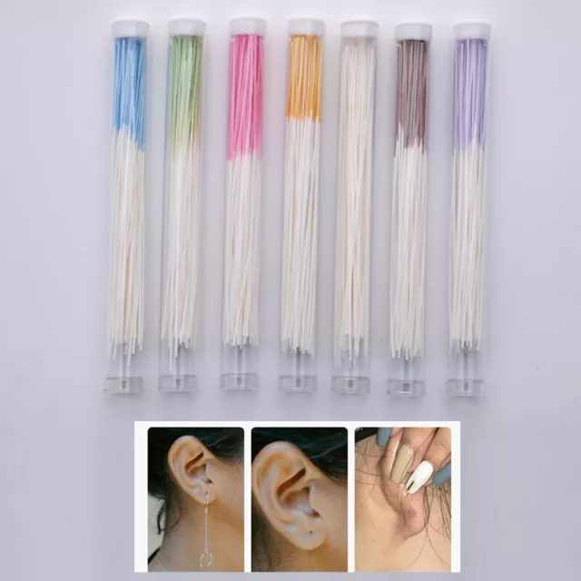 60PCs Portable Disposable Ear Piercing Cleaner Herbal Solution Dental Floss  NIN