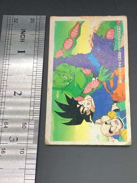 CARTE VINTAGE MENKO Dragon Ball Z Akira Toriyama Son Goku Vegeta annes ...